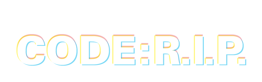 創作小説「CODE R.I.P.」ロゴ